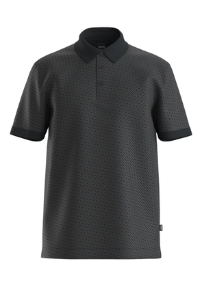 BOSS patterned polo shirt - Grey