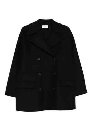 The Row Azuron double-breasted coat - Black