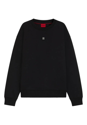 HUGO logo-patch sweatshirt - Black