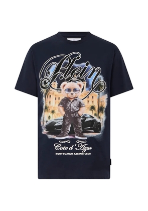Philipp Plein teddy-print T-shirt - Blue