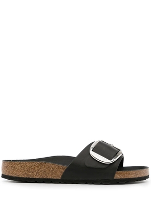 Birkenstock Madrid big-buckle leather sandals - Black