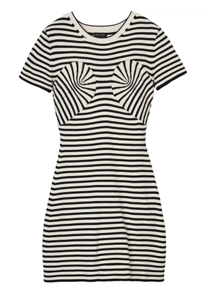 Marc Jacobs striped mini dress - White
