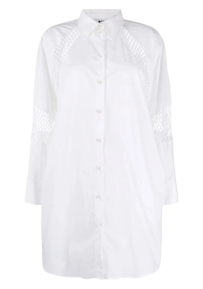 MSGM shirt mini dress - White