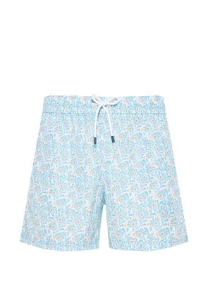 Fedeli floral-print beach shorts - White