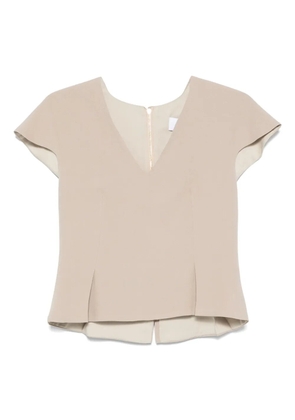 DE SANTIS V-neck top - Neutrals