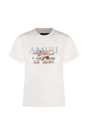 AMIRI bird-print T-shirt - Neutrals