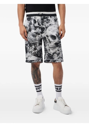 Philipp Plein skull-print shorts - Black