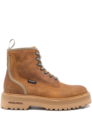 Woolrich lace-up leather boots - Brown