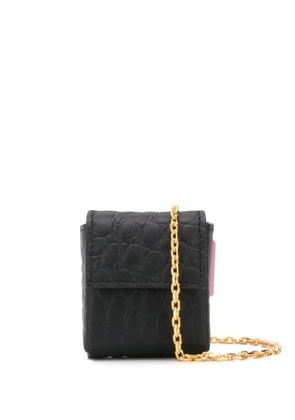 tubici Parigi embossed neck bag - Black