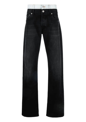 VTMNTS mid-rise straight-leg jeans - Black