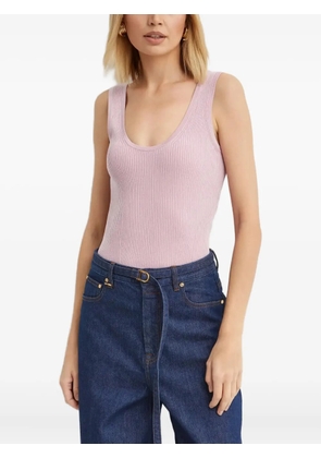 ZIMMERMANN ribbed-knit top - Pink