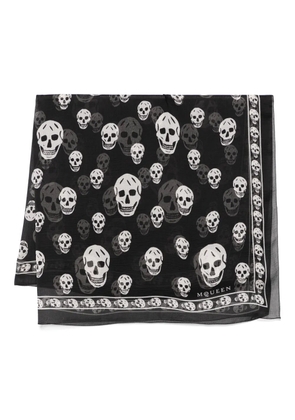 Alexander McQueen skull-print scarf - Black