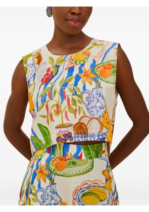 FARM Rio patterned top - White