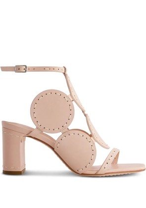 Bernardo Bernardo 1946 75mm New Moon circular-cutout sandals - Pink
