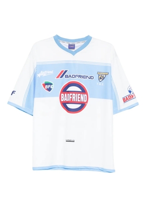 BADFRIEND graphic-print panelled T-shirt - Blue