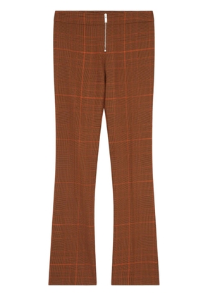 Stella McCartney Prince-Of-Wales slim-cut trousers - Brown