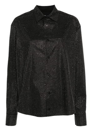 Giuseppe Di Morabito rhinestone-embellished poplin shirt - Black