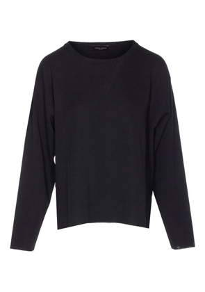 Roberto Collina crew-neck long-sleeve sweater - Black