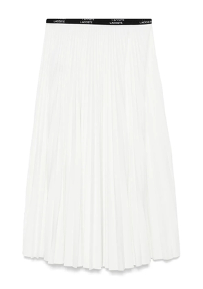 Lacoste plissé midi skirt - White