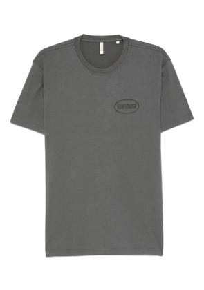 Sunflower oval-logo cotton T-shirt - Grey