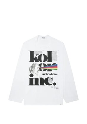 Kolor Beacon printed long-sleeve T-shirt - White
