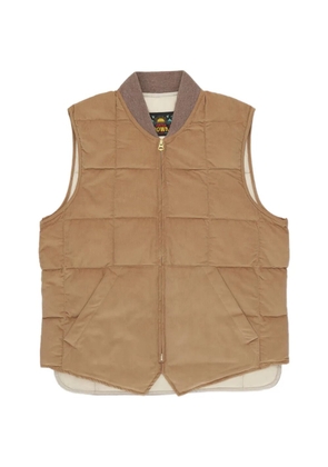 Fortela Vest corduroy zip-up gilet - Neutrals
