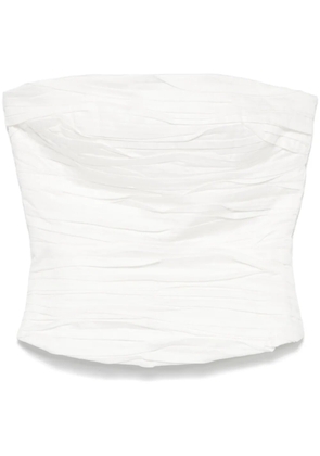 Aje Sunbeam bustier top - White