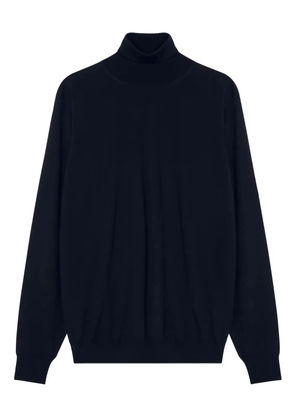 Drumohr fine-knit roll neck sweater - Blue