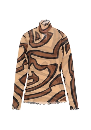 PUCCI labirinto-print long-sleeve top - Neutrals