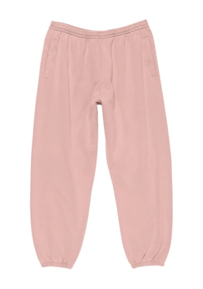 Acne Studios elasticated-cuff cotton track pants - Purple