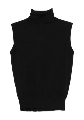 GOES BOTANICAL fine-knit vest - NERO