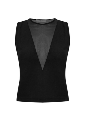 IRO Dallya sheer panel top - Black