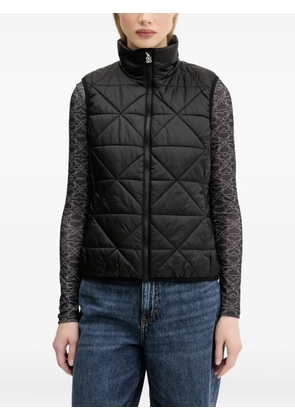 HUGO quilted high-neck vest - Black