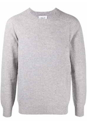 D4.0 ribbed-trim virgin-wool jumper - Grey