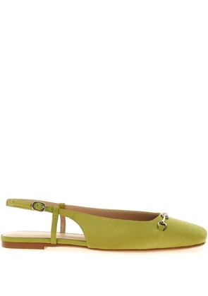 TWINSET square-toe ballerina shoes - Green