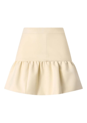 PINKO ruffled mini skirt - White