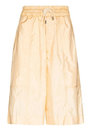 ISABEL MARANT Laiora drawstring-waist bermuda shorts - Yellow