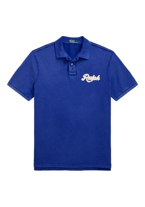 Polo Ralph Lauren logo-patch polo shirt - Blue