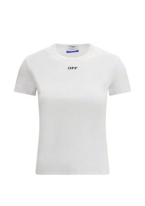 Off-White ribbed T-shirt