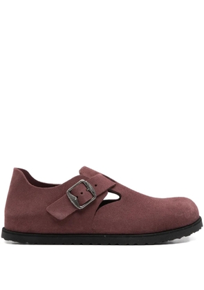 BIRKENSTOCK 1774 Becomes Berlin London suede derby shoes - Red