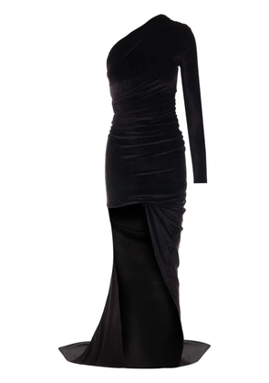 Balenciaga one-shoulder asymmetric maxi dress - Black