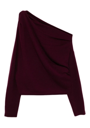 The Sei asymmetric draped jumper - Purple