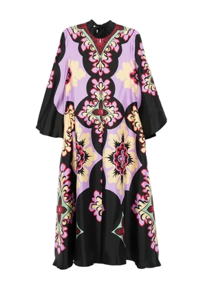 La DoubleJ printed silk maxi dress - Purple