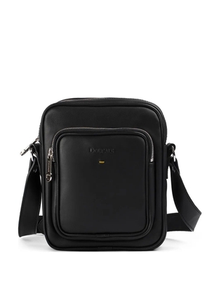 Doucal's leather messenger bag - Black