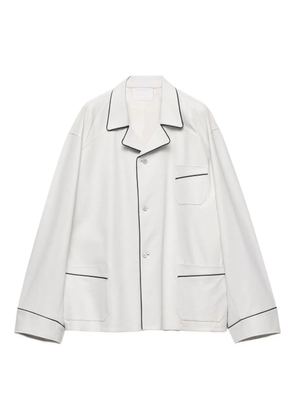 Prada nappa-leather shirt - White