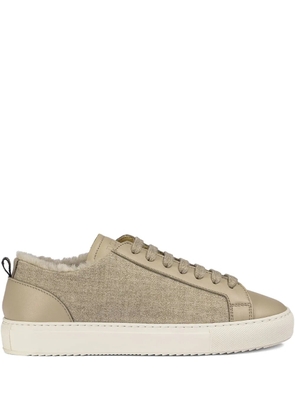 Doucal's lace-up leather sneakers - Neutrals