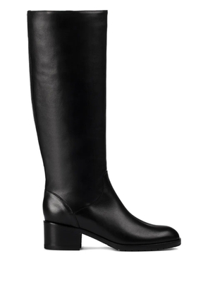 Doucal's block-heel leather boots - Black