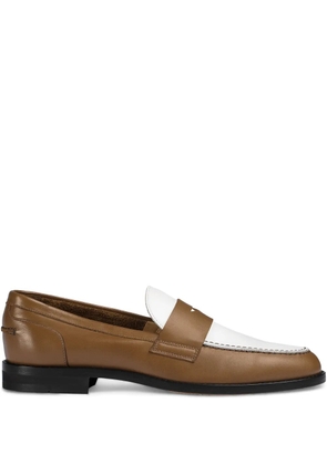 Doucal's leather loafers - Brown