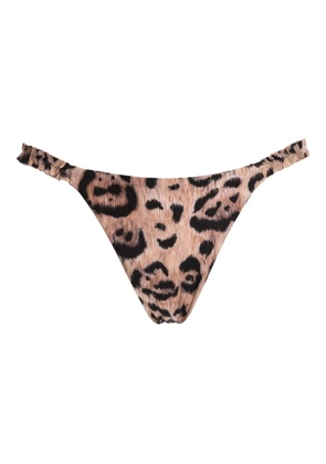 Agua By Agua Bendita leopard-print bikini bottoms - Neutrals