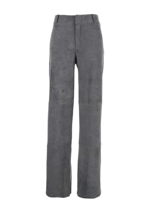 Arma beltloops suede trousers - Grey